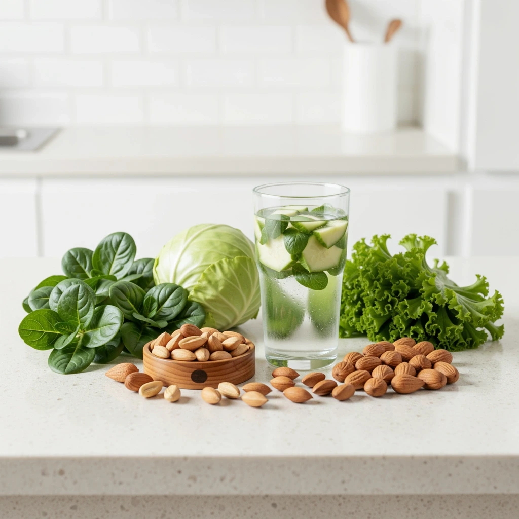 Terveellinen ravinto asetelma